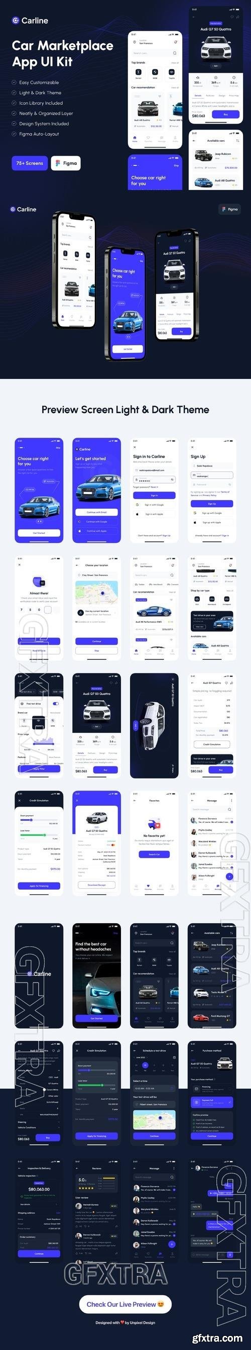 Carline - Car Marketplace App UI Kit