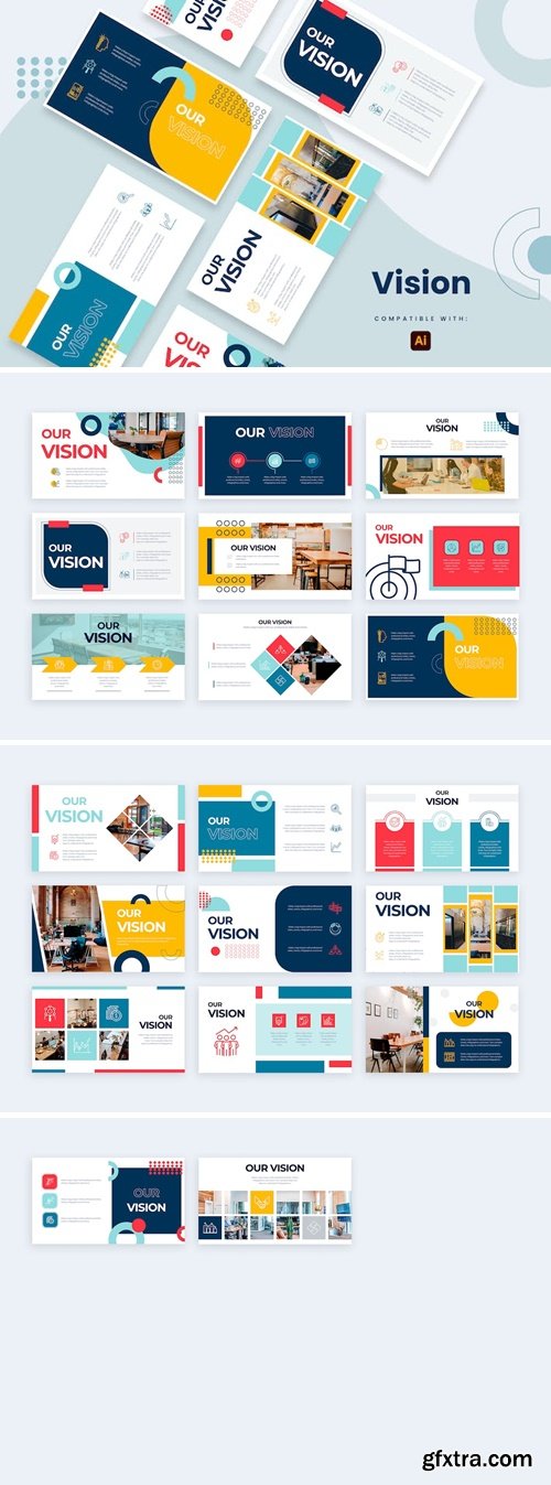 Business Vision Slides Illustrator Infographics 4MHMAU9