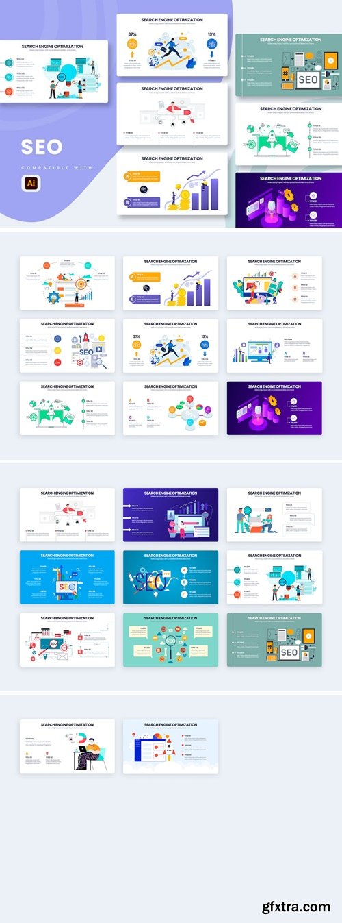 Marketing SEO Illustrator Infographics B728XMK