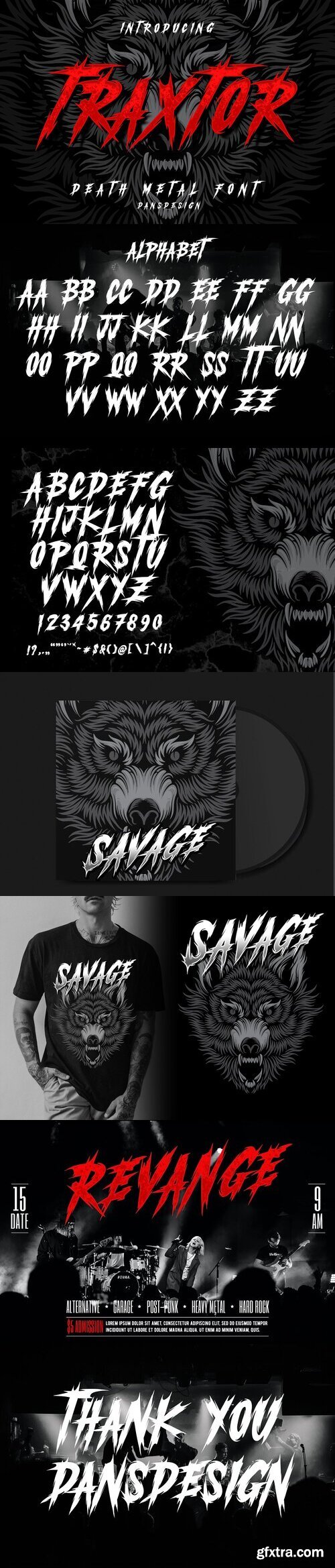 CreativeMarket - TRAXTOR Modern Metal Font 7440182