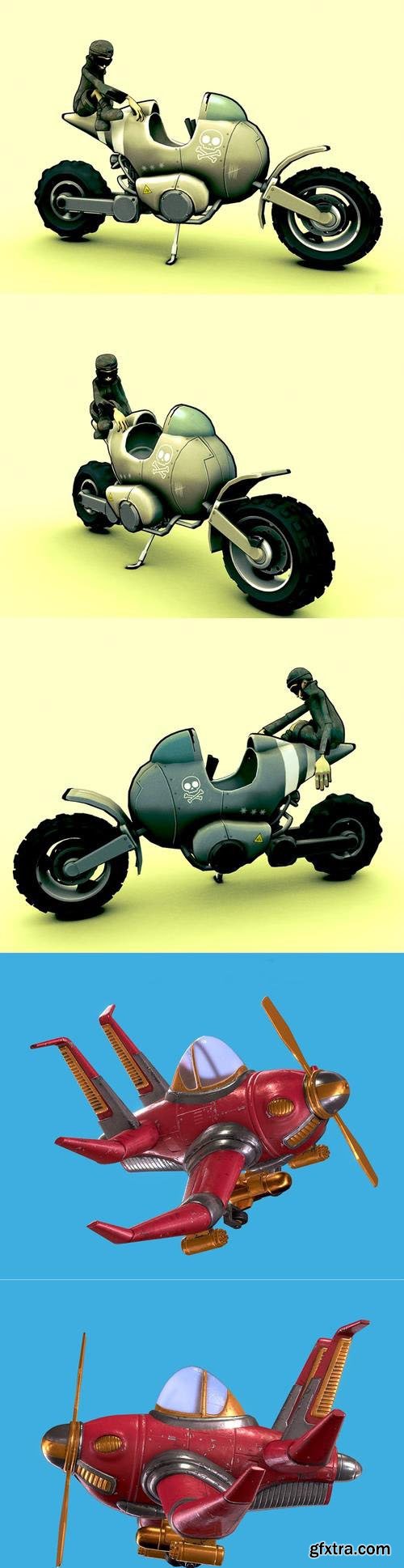 Moto Desert and Aerosmith - Little Bomber – 3D Print