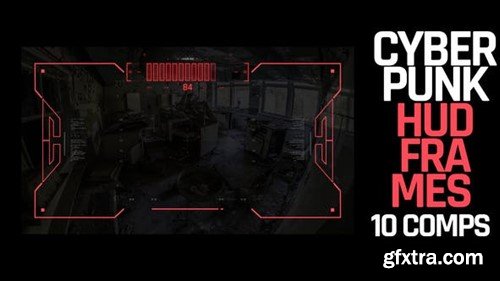 Videohive HUD Cyberpunk Frames 39725095