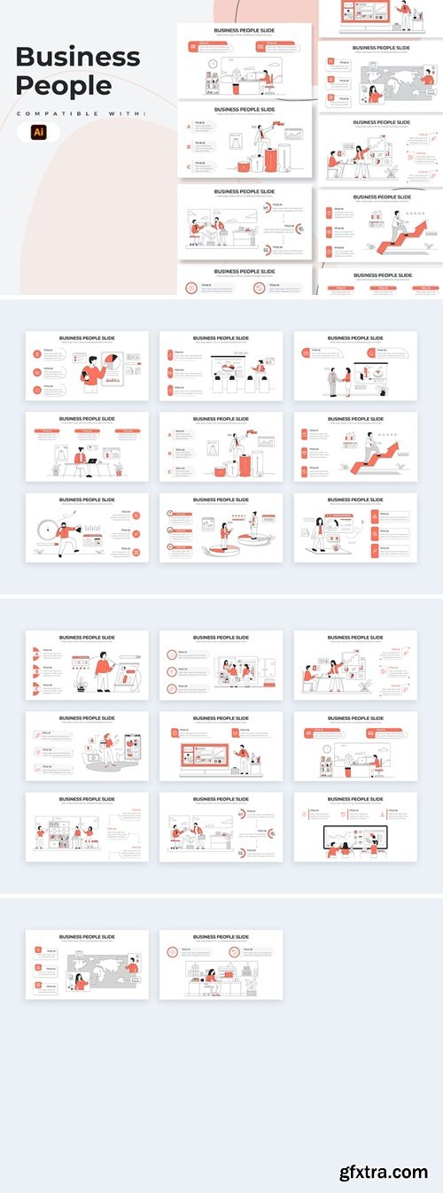 Business People Illustrator Infographics WJN6ACQ