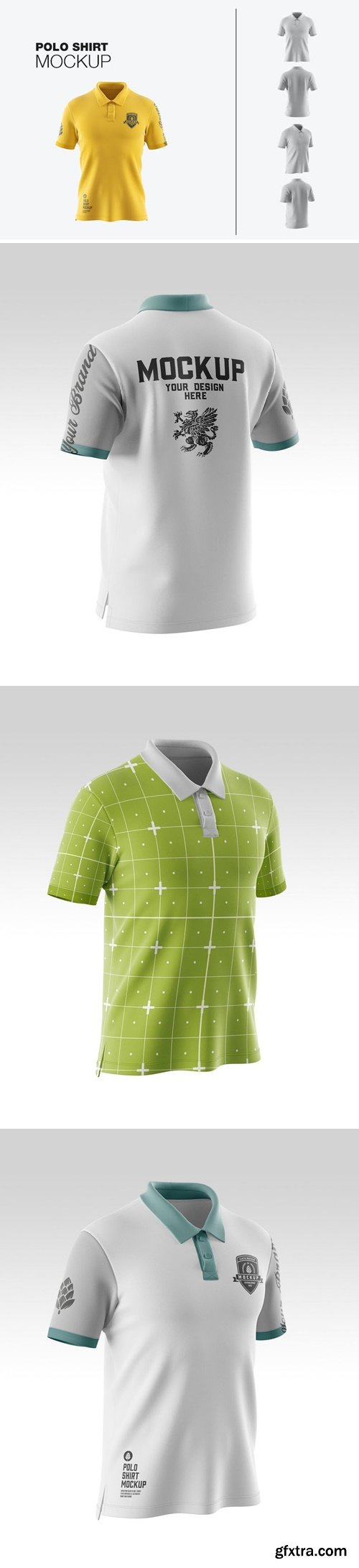 Classic Men\'s Short Sleeve Polo Shirt Mockup NAK9VRJ