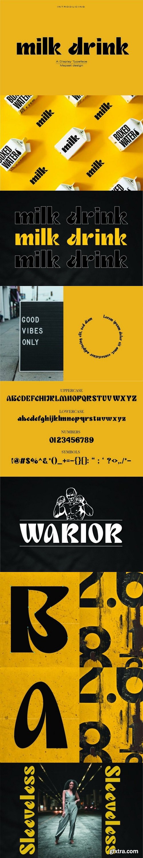 Milk Drink Font