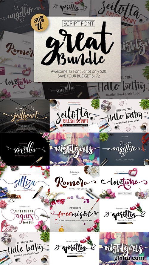 FONT BUNDLE (Great Bundle)