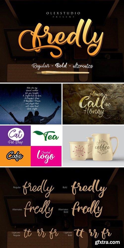 Fredly Script Fonts