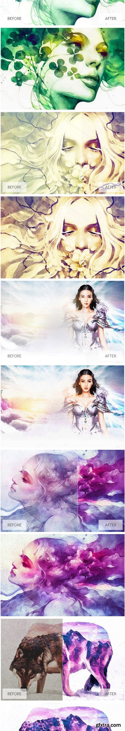 Lovely Watercolor Effect Actions