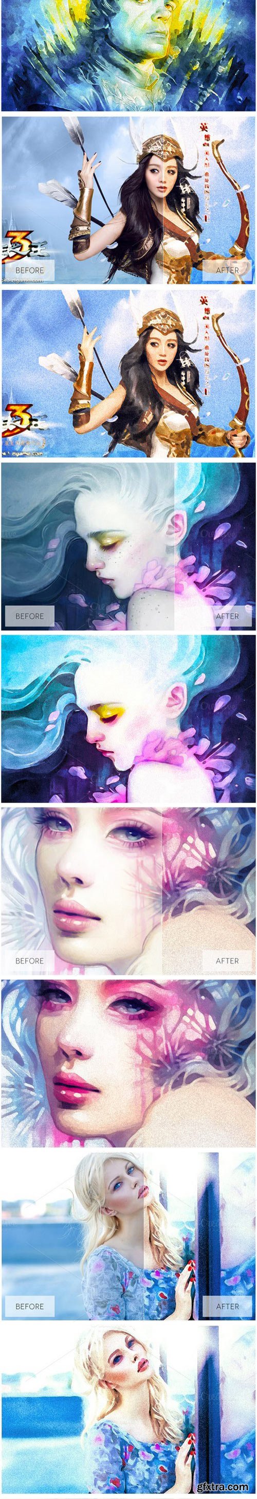 Lovely Watercolor Effect Actions