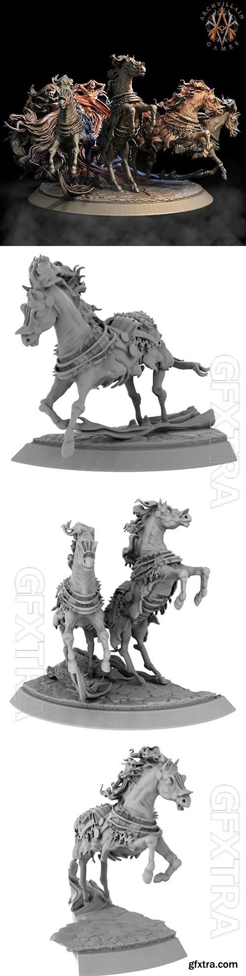 Archvillain Games Baron’s Horses 3D Print