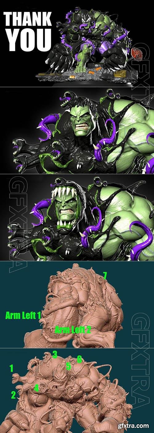 Venomized Hulk 3D Print