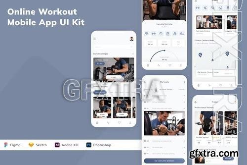 Online Workout Mobile App UI Kit N5XM9EJ