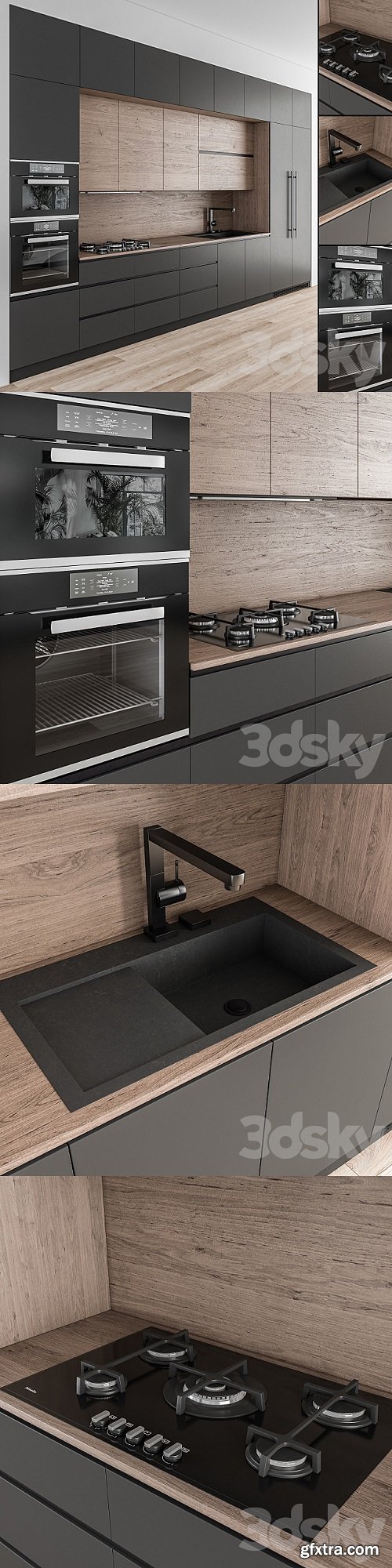 Kitchen Modern - Wood and Black 49