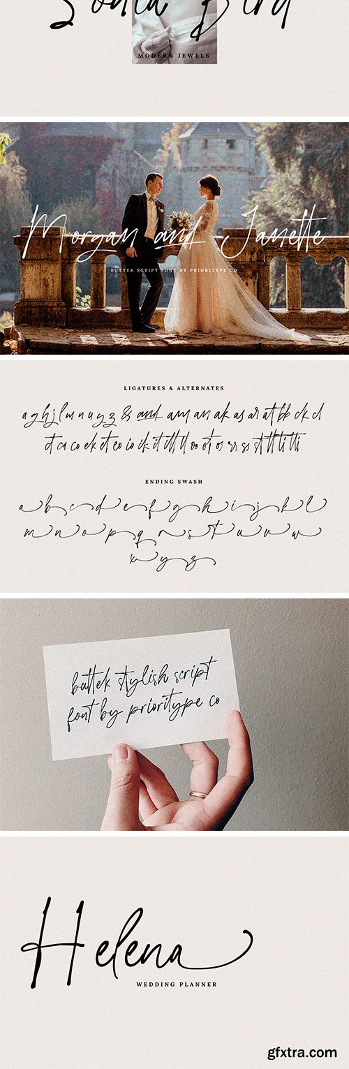 Buttek - Stylish Script Font