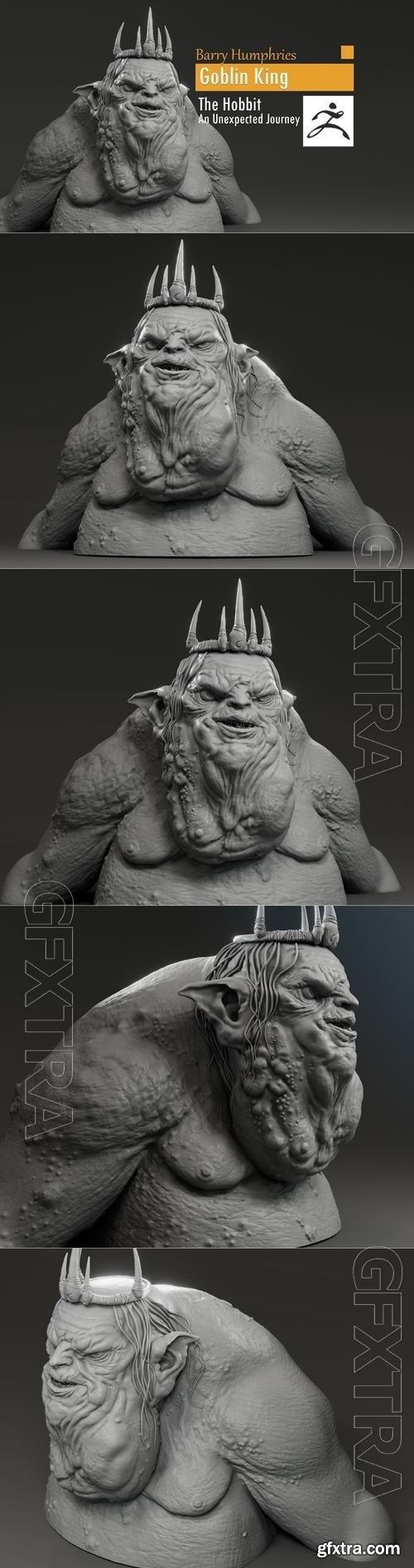 Barry Humphries - Goblin King - The Hobbit An unexpected journey 3D Print