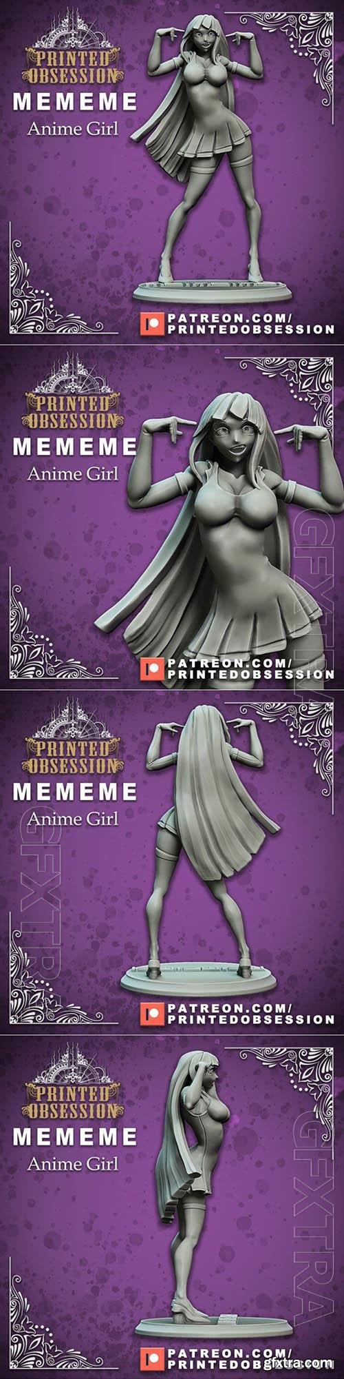 MEMEME – Anime Girl 3D Print