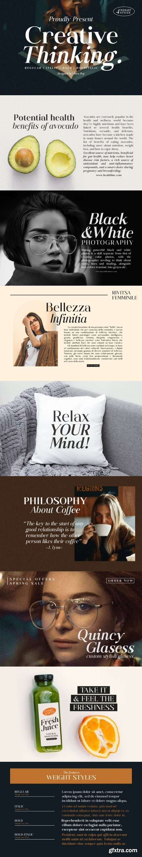 Creative Thinking Font