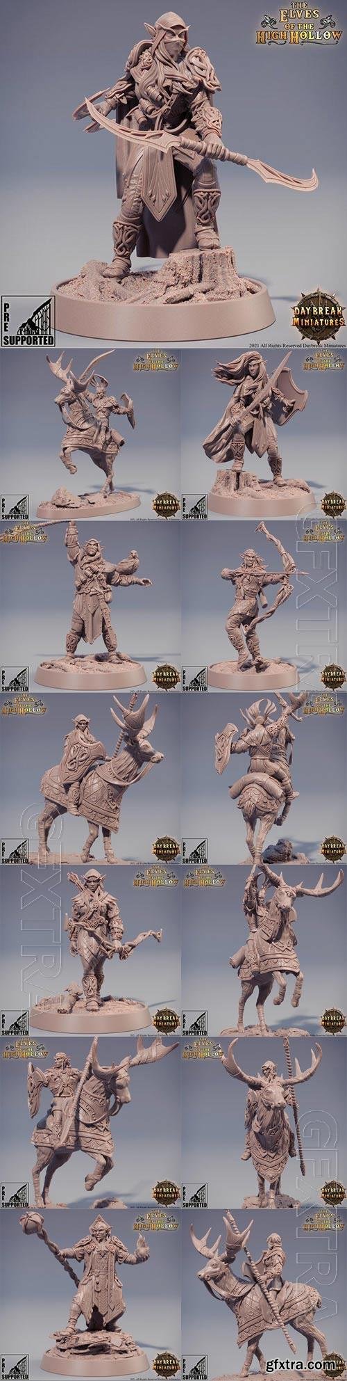 Elves of the High Hollow 3D Print