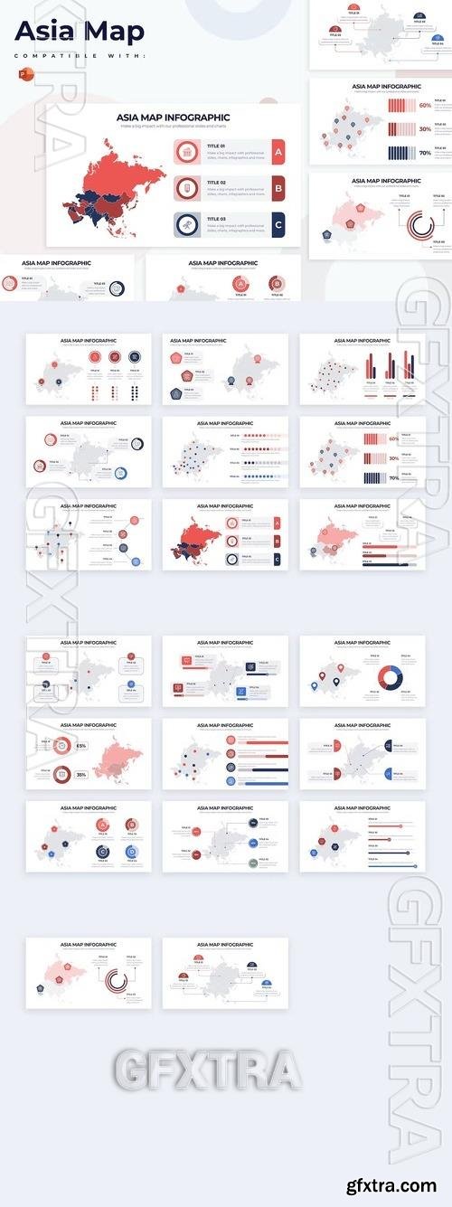 Education Asia Map PowerPoint Infographics L7ZSBAF