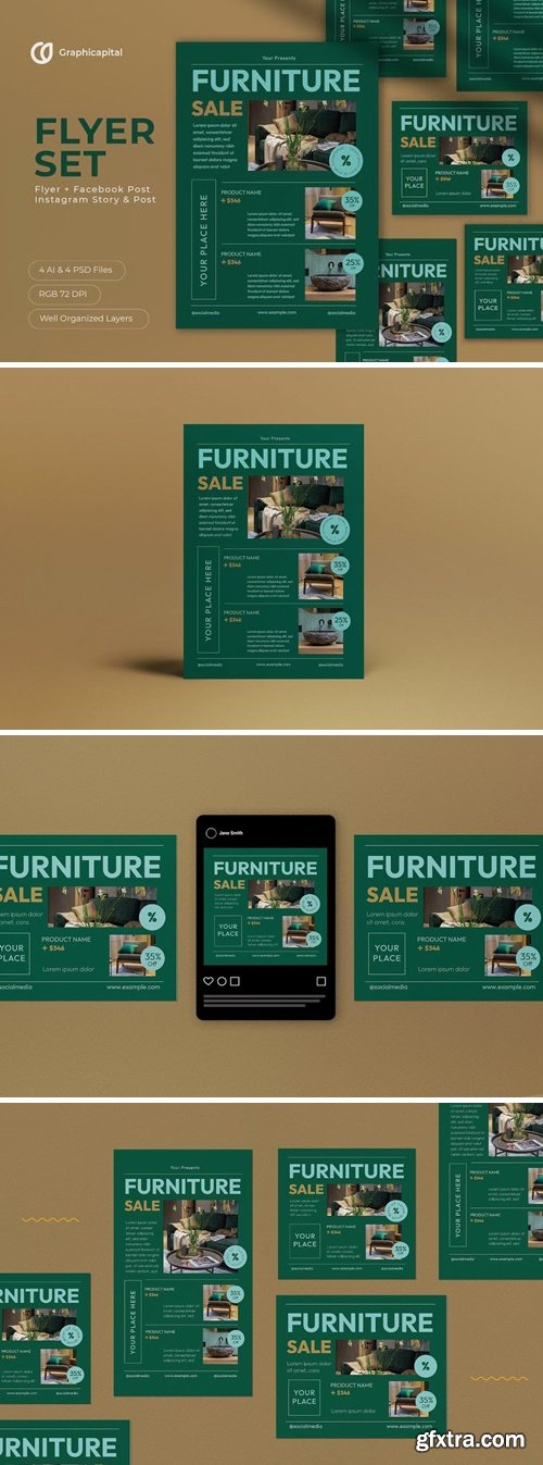 Furniture Sale Flyer Set KGB5AV7