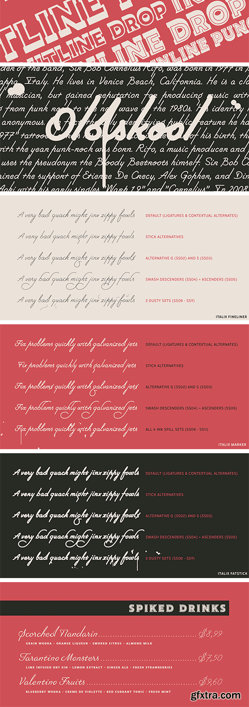 Italix Font Family