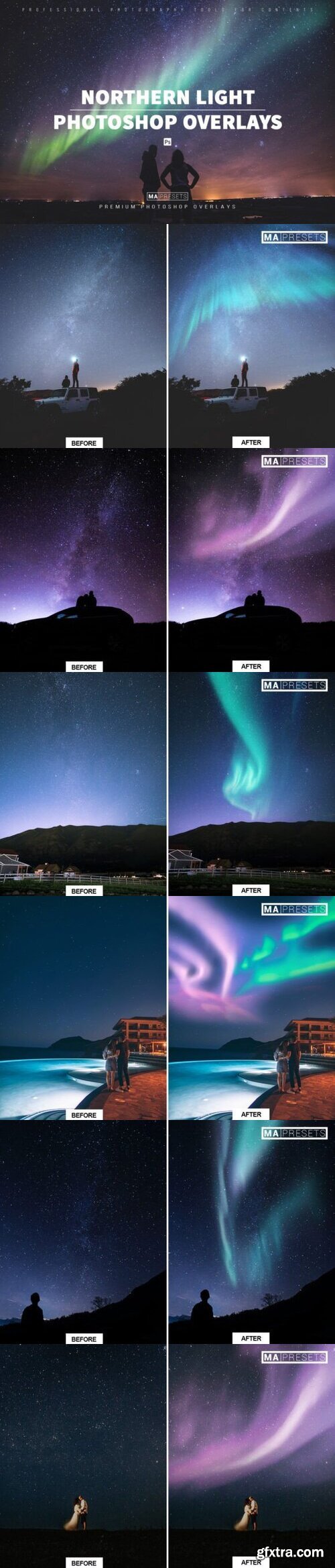 100 NORTHERN LIGHT OVERLAYS