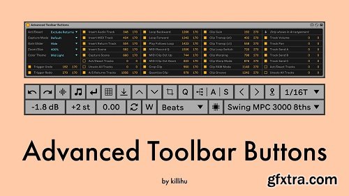 killihu Advanced Toolbar Buttons Plugin for Ableton Live-FANTASTiC