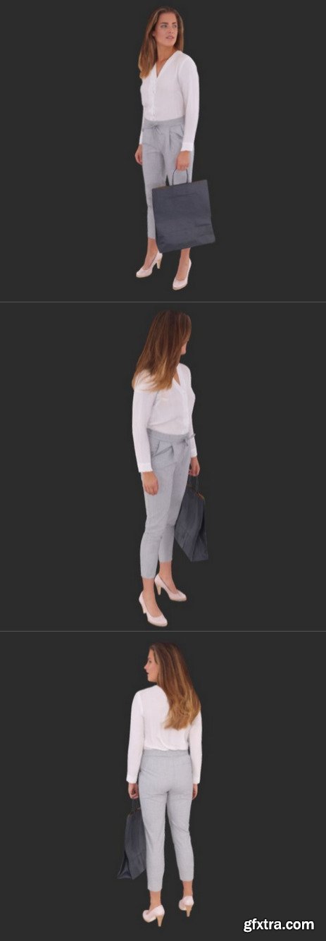 Melanie Posed 007 3D Model