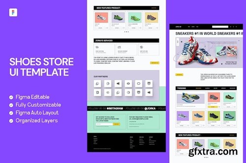 Shoes Store UI Template CVJQEYJ