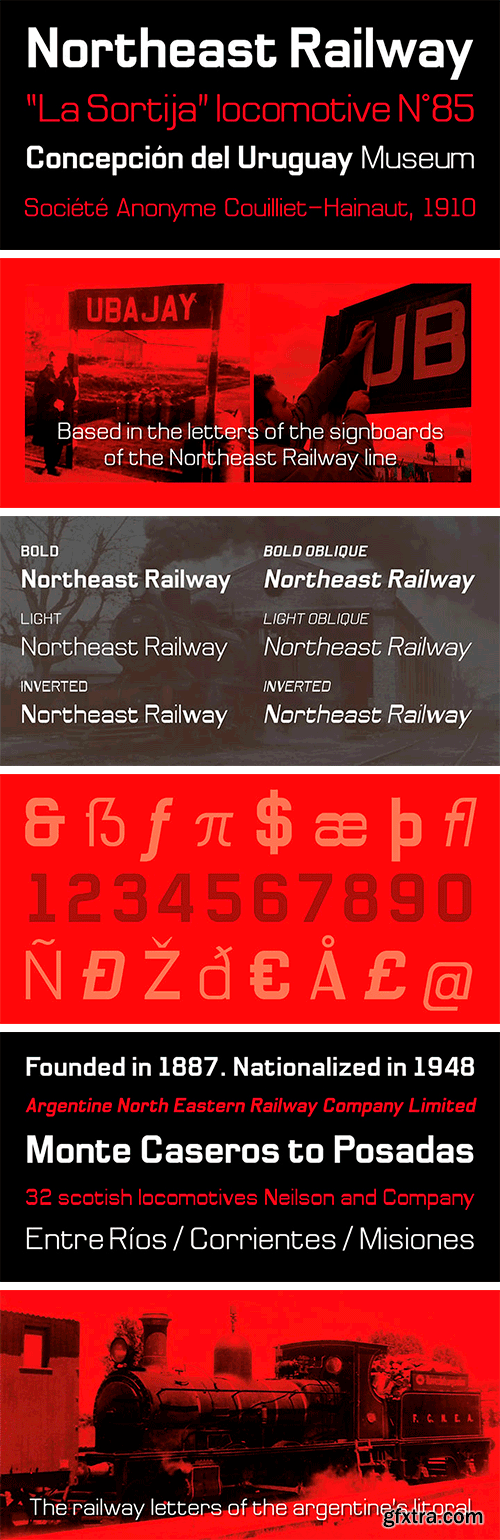 Northeast Railway Font Family