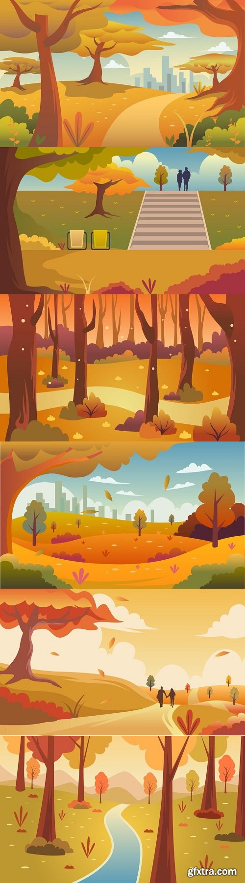 Autumn illustration vector background