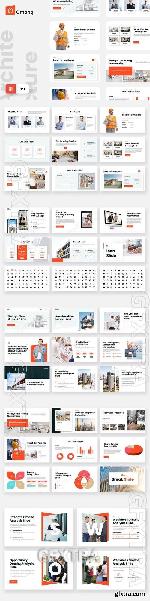 Omahq - Architecture Powerpoint Template R8M6GMC