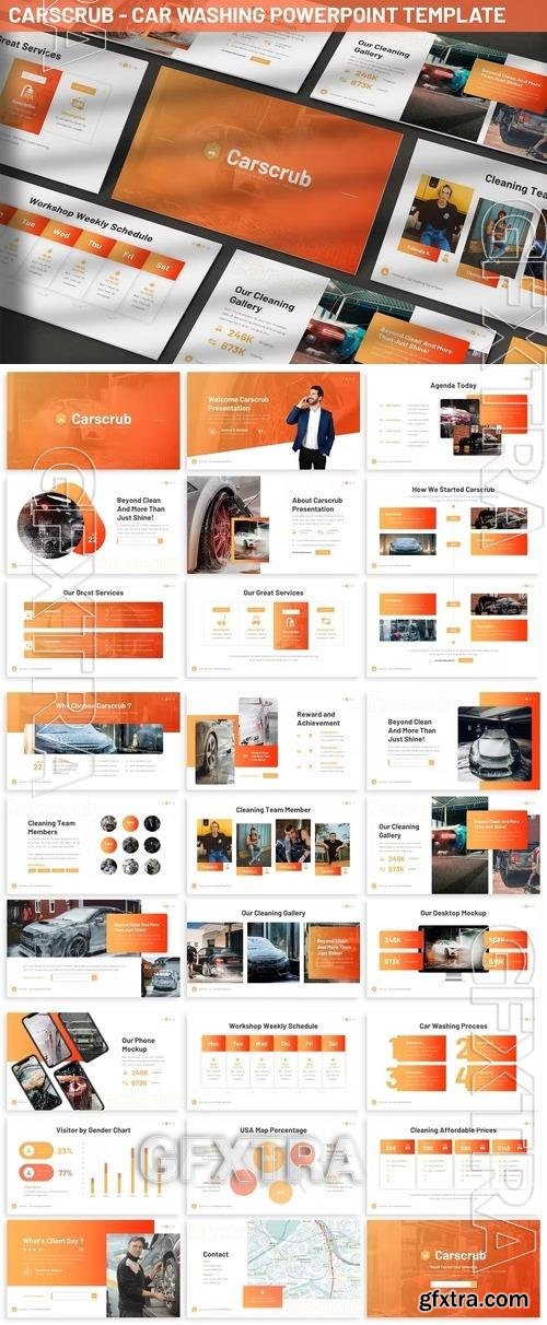 Carscrub - Car Washing Powerpoint Template MME8NG9