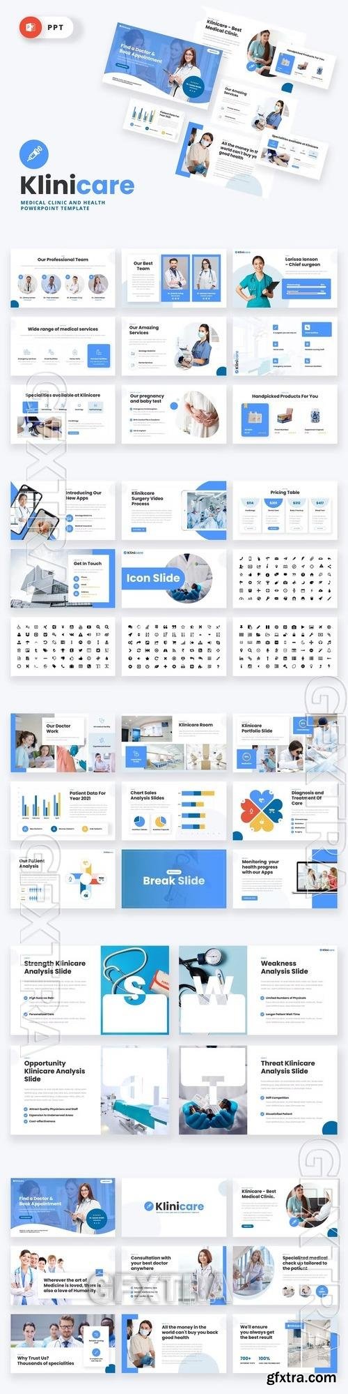 KLINICARE - Medical Clinic Powerpoint Template AB35ASG