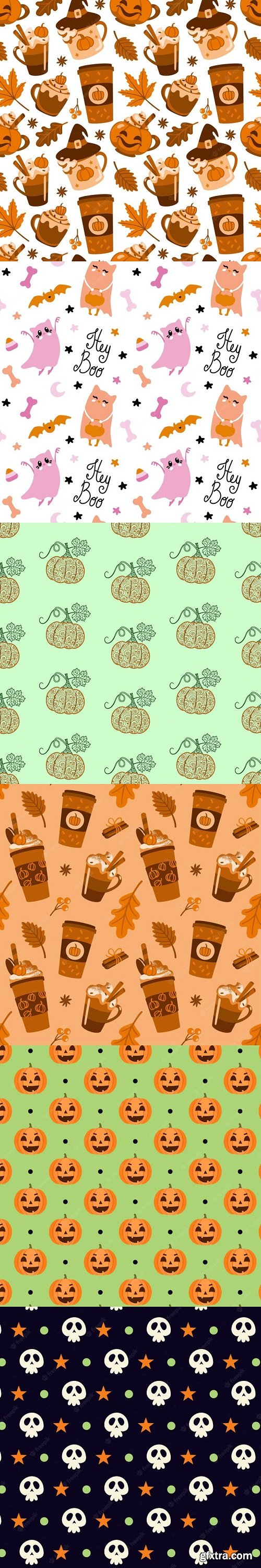 Vector halloween seamless pattern