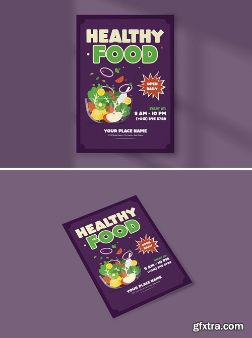 Healthy Food Flyer Template BFJ29A2