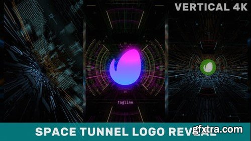 Videohive Space Tunnel Logo Vertical 39849335