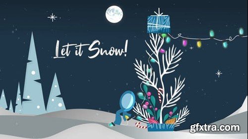 Videohive Inkman Christmas Greeting - Let it Snow! 39800229