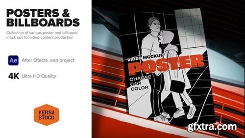 Videohive Various Posters & Billboards Mockups 39860638