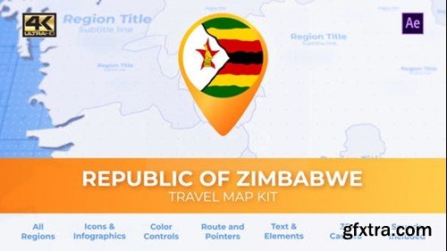 Videohive Zimbabwe Map - Republic of Zimbabwe Travel Map 39799504