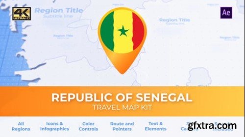 Videohive Senegal Map - Republic of Senegal Travel Map 39799207