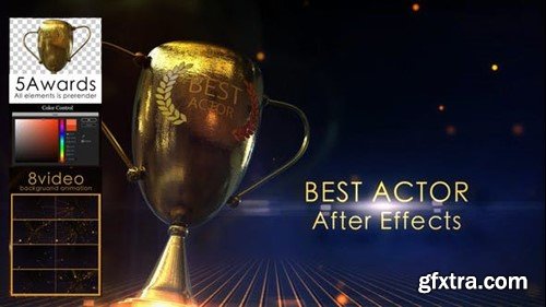 Videohive Golden Award Element Pack 23029668