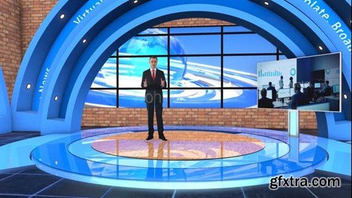 Videohive Virtual Studio Set 1002 32458644