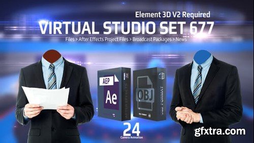 Videohive Virtual Studio Set 677 32929279