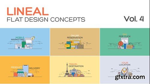 Videohive Flat Design Concepts Vol.4 39900142