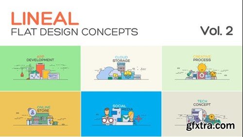 Videohive Flat Design Concepts Vol.2 39899572