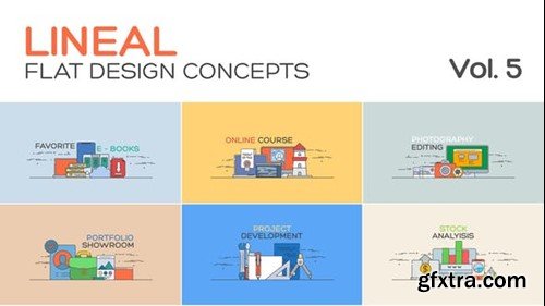 Videohive Flat Design Concepts Vol.5 39900187