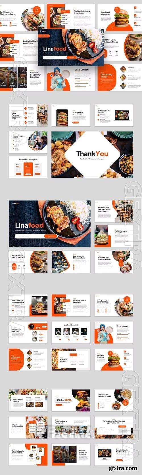 Food Franchise & Restaurant PowerPoint 23XFPAK