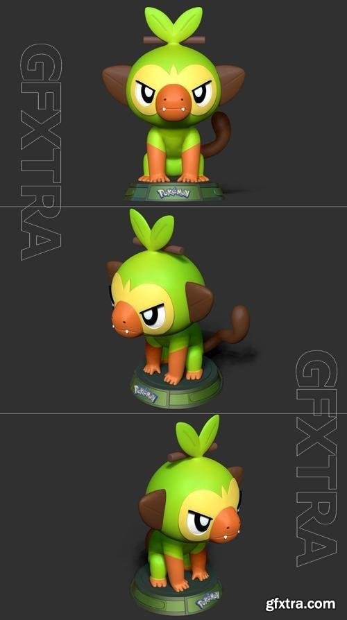Grookey - Pokemon Fanart 3D Print
