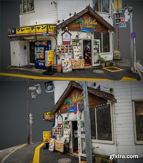Malaysian restaurant at Ikebukuro photogrammetry 3D Model